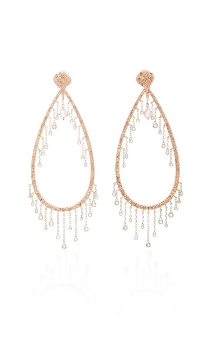 Mike Joseph 18k Versatile Waterfall Hoop Earring