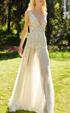 Costarellos Bridal Chantilly Lace Dress