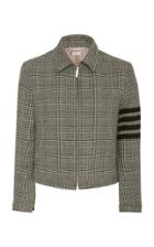Thom Browne Striped Checked Wool-crepe Jacket
