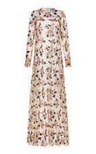 Macgraw Soiree Floral Sequined Tulle Gown
