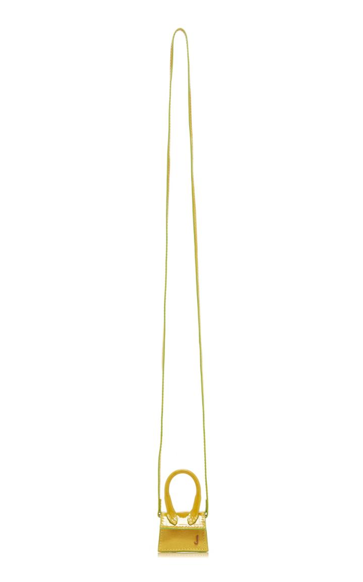 Jacquemus Le Petit Chiquito Patent-leather And Suede Bag