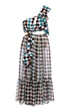Patbo Check One Shoulder Beach Dress