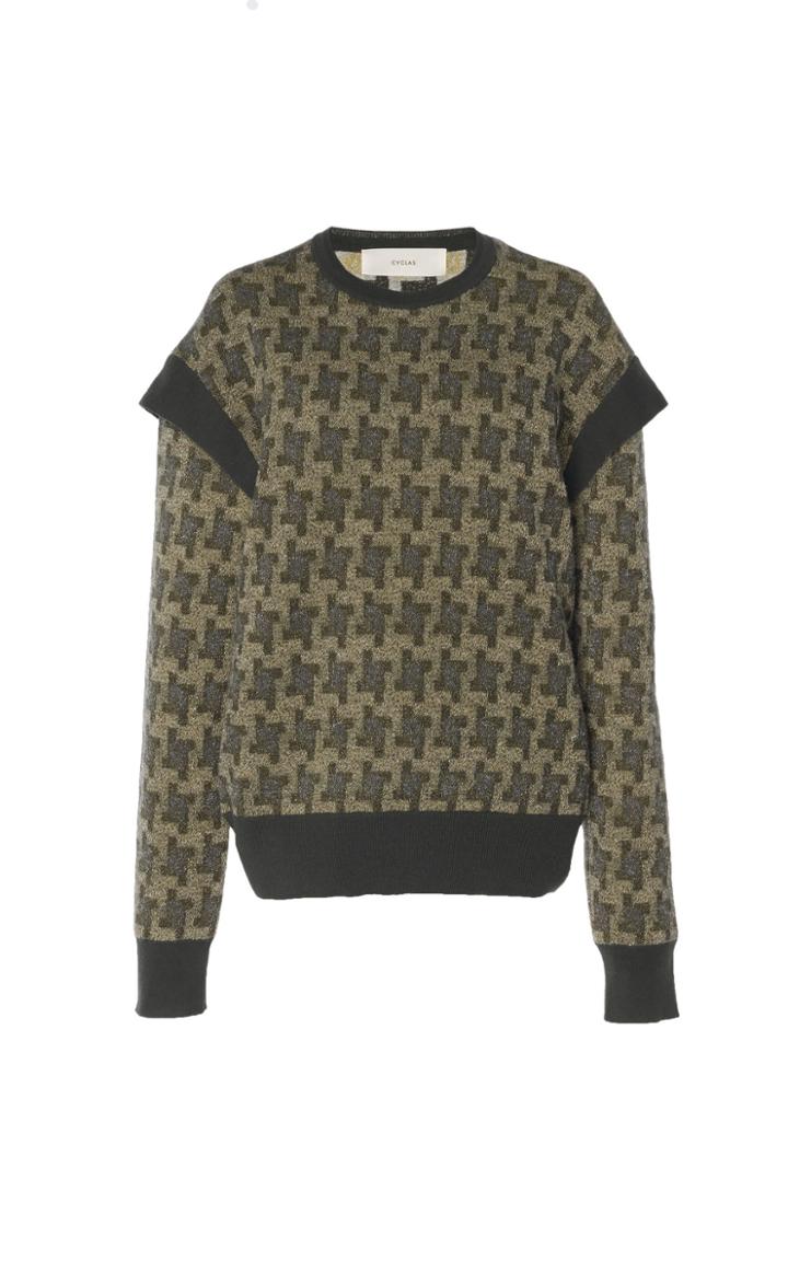 Cyclas Hound's-tooth Pullover Sweater