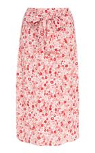 Bytimo Summer Floral-print Crepe Midi Skirt