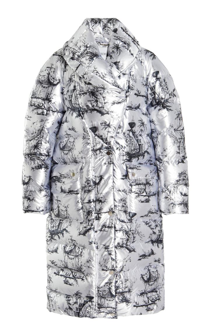 Moda Operandi Erdem Rowland Printed Metallic Coat