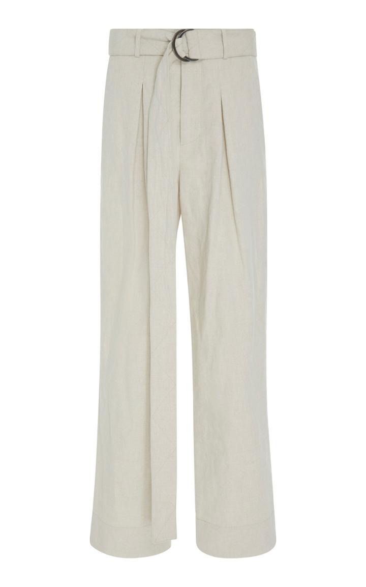 Arias Belted Wide-leg Pant