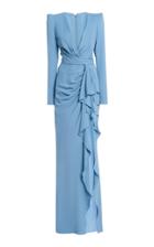 Moda Operandi Zuhair Murad Ruffled Cady Dress