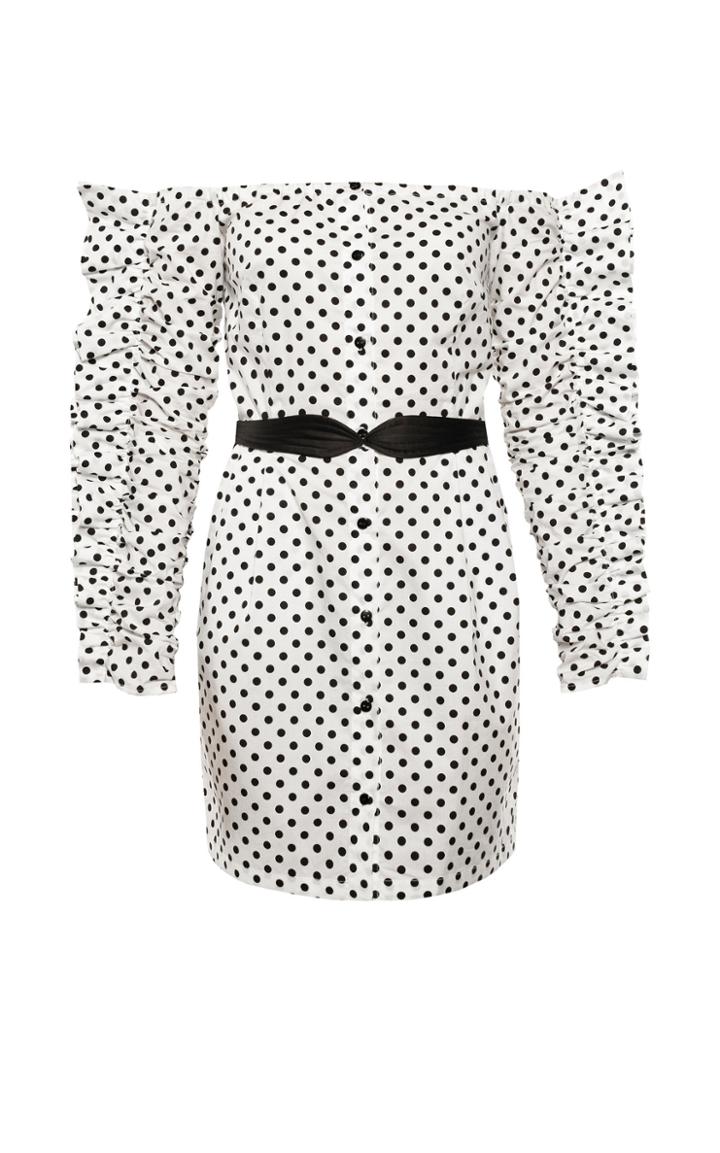 Anna October Julia Polka Dot Cotton-poplin Dress