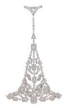 Shay Pave Baguette Cluster Hand Chain