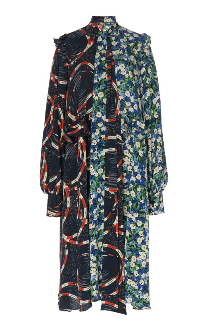 Rokh Scarf Frill Dress Size: 38