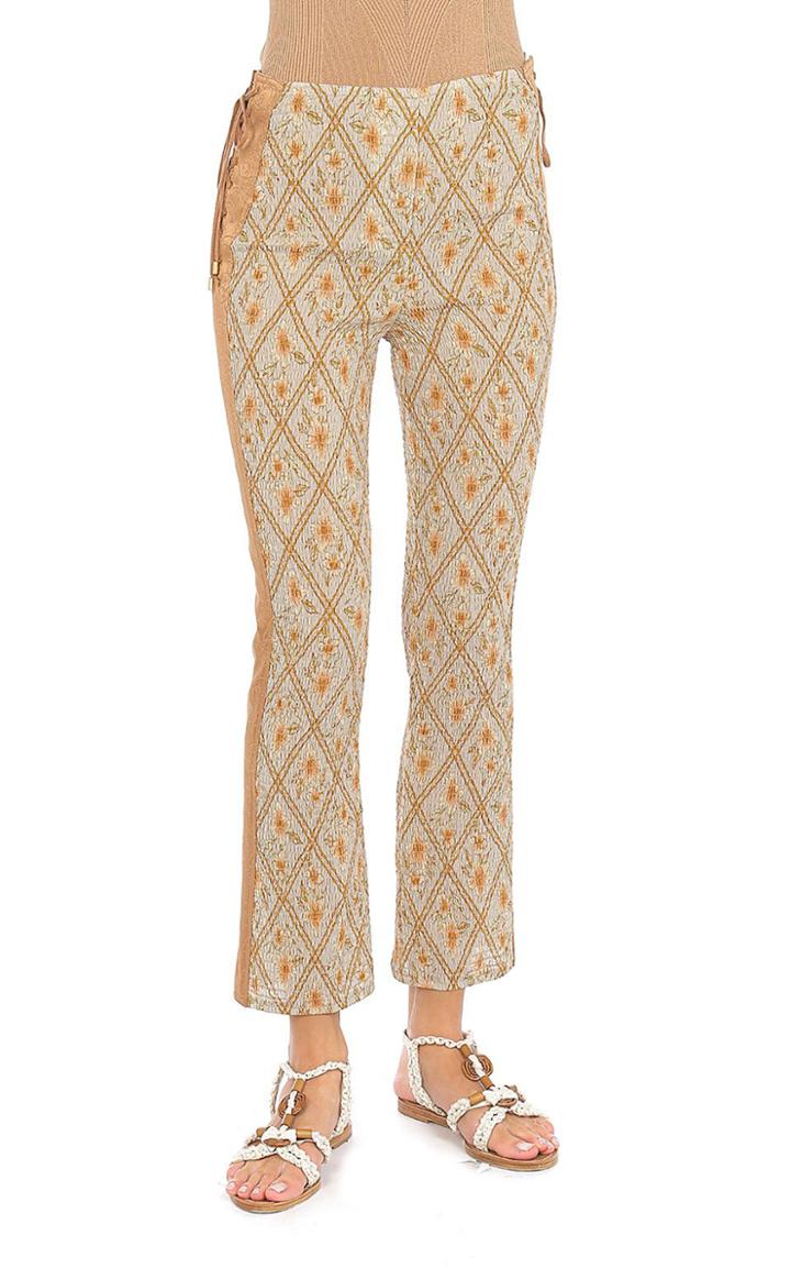 Moda Operandi Alberta Ferretti Hibiscus Cage Printed Cotton Skinny Cropped Pants