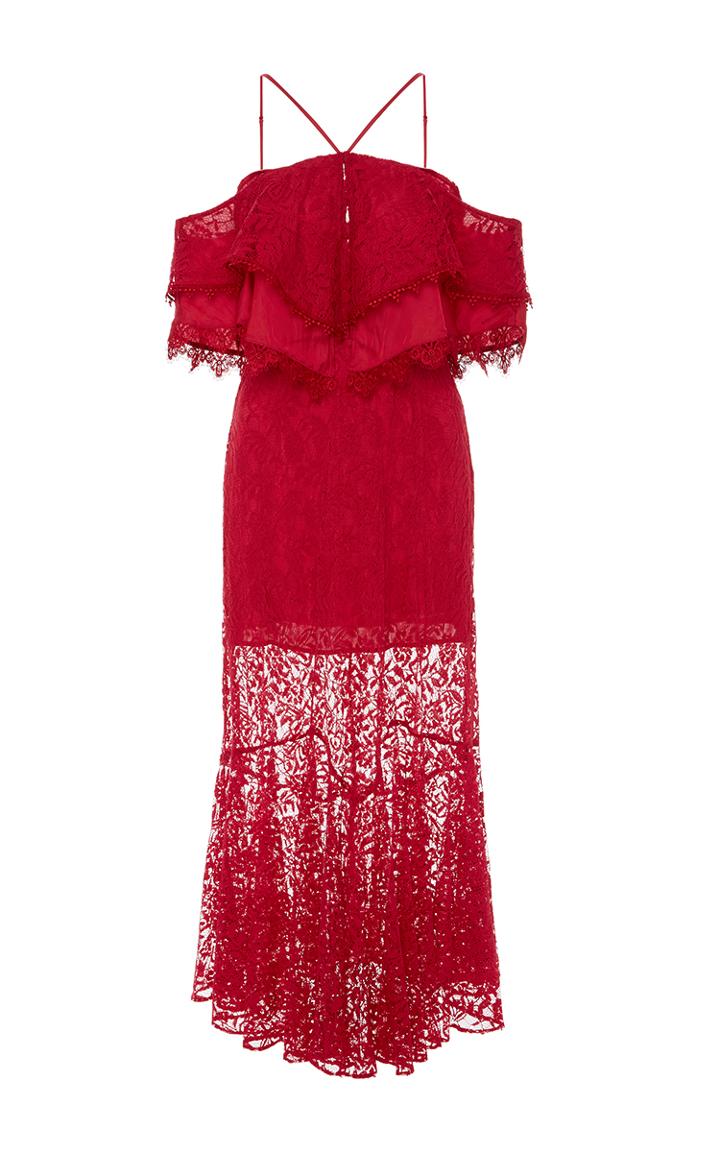 Alice Mccall Electric Woman Halter Lace Dress