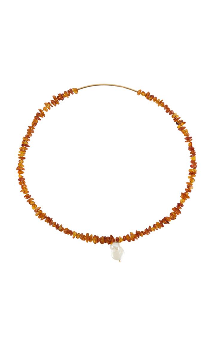 Holly Ryan Amber Choker With Pearl Detail