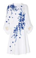 Andrew Gn Floral Embroidered Knee Length Dress