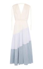 Lee Mathews Isabel V Neck Tiered Dress