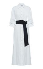 Moda Operandi Anna Quan Marcella Belted Cotton Shirt Dress