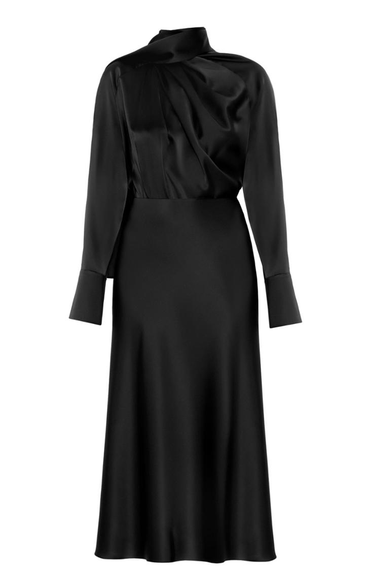 Moda Operandi Matriel Long Scarf Draped Silk Dress