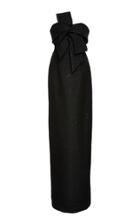 Lela Rose Bow Front Column Gown