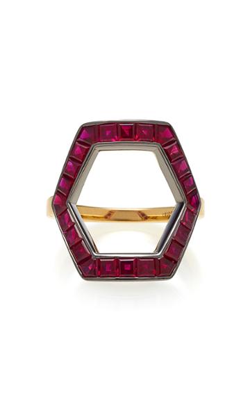 Jessica Mccormack Ruby Hex Ring