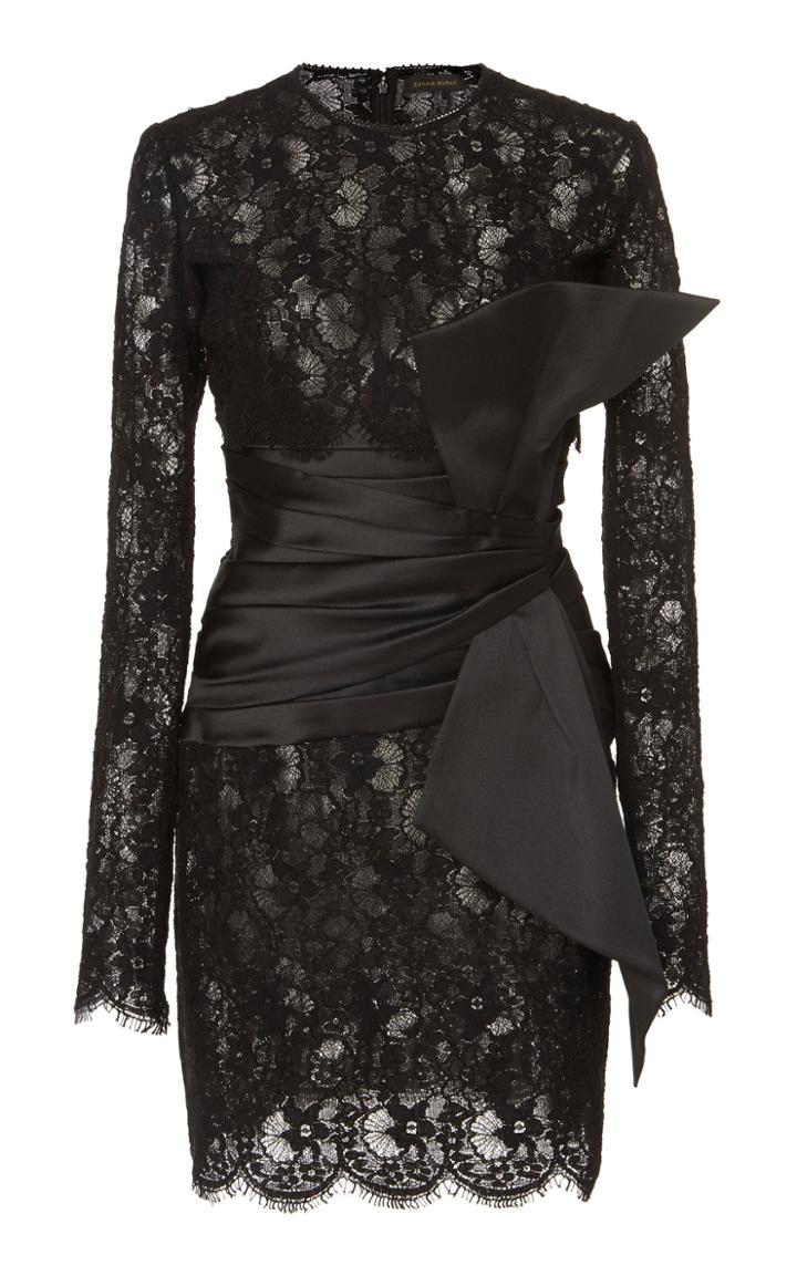 Zuhair Murad Sleek Mikado Puff Mini Dress