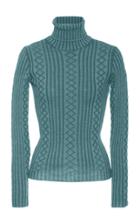 Marc Jacobs Fitted Wool-blend Cable-knit Sweater