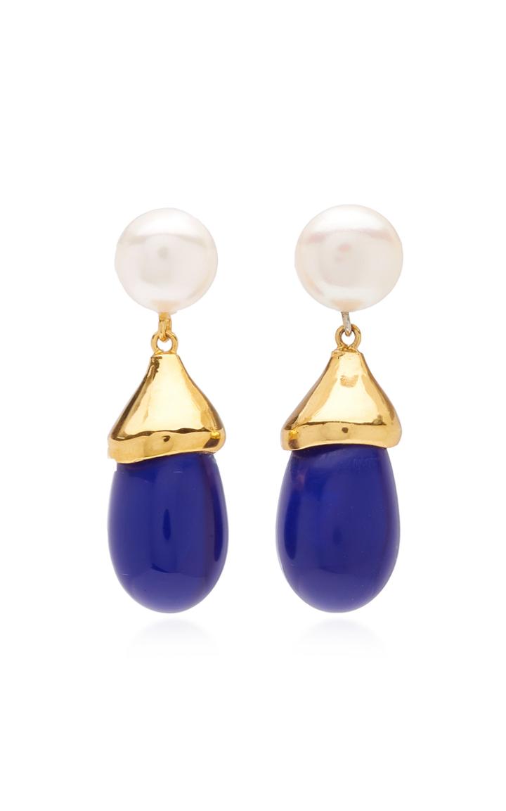 Sophie Buhai Audrey 18k Gold Vermeil Pearl Earrings