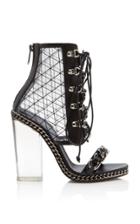 Balmain Diamona Transparent Heel Bootie