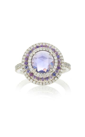 Bayco One-of-a-kind Purple Sapphire & Diamond Ring
