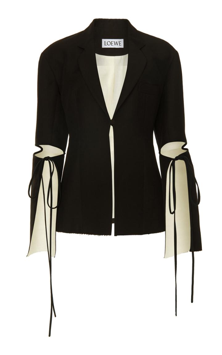 Loewe Cutout Tie-detailed Cady Blazer