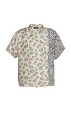 Amiri Split Palm Leopard Short Sleeve Shirt