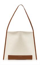 Marge Sherwood Joy Leather-trimmed Canvas Shopper Tote