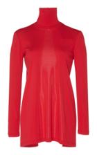 Christopher Esber Open Back Mock Neck Long Sleeve Top