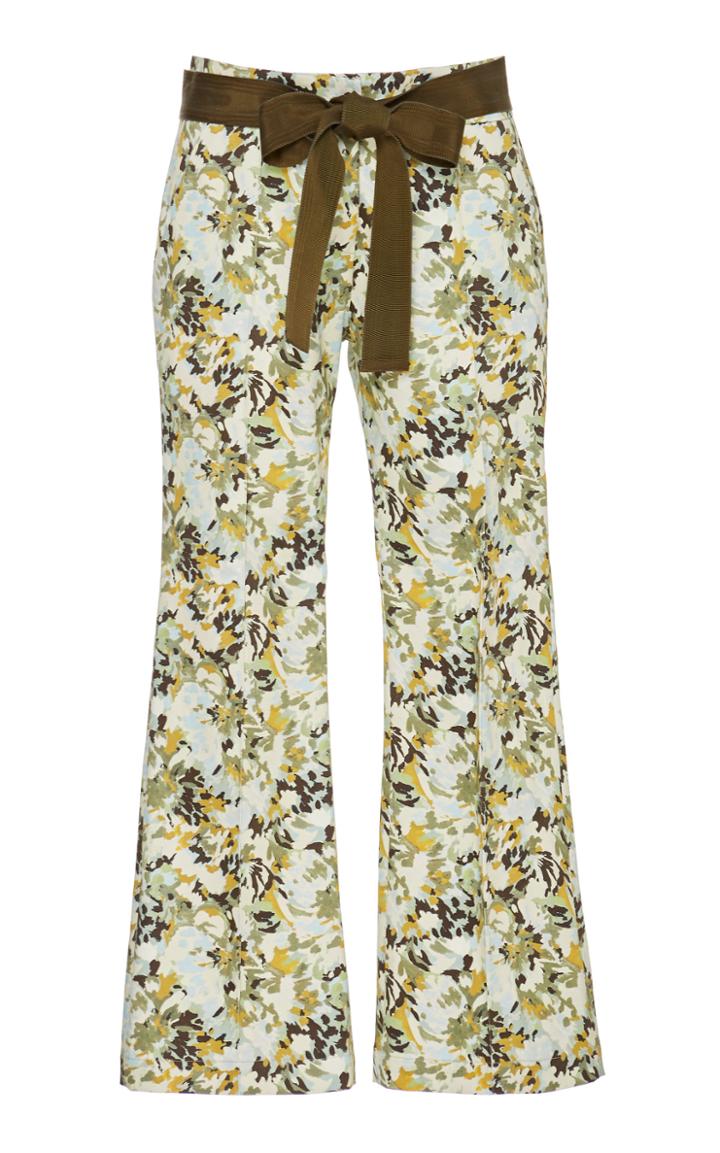 Silvia Tcherassi Bow-accented Fabienne Cotton Pants