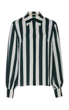 Emilia Wickstead Petula Striped-patterned Crepe Blouse