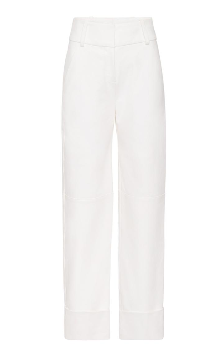 Marina Moscone Painter's Tailored Leather Trouser