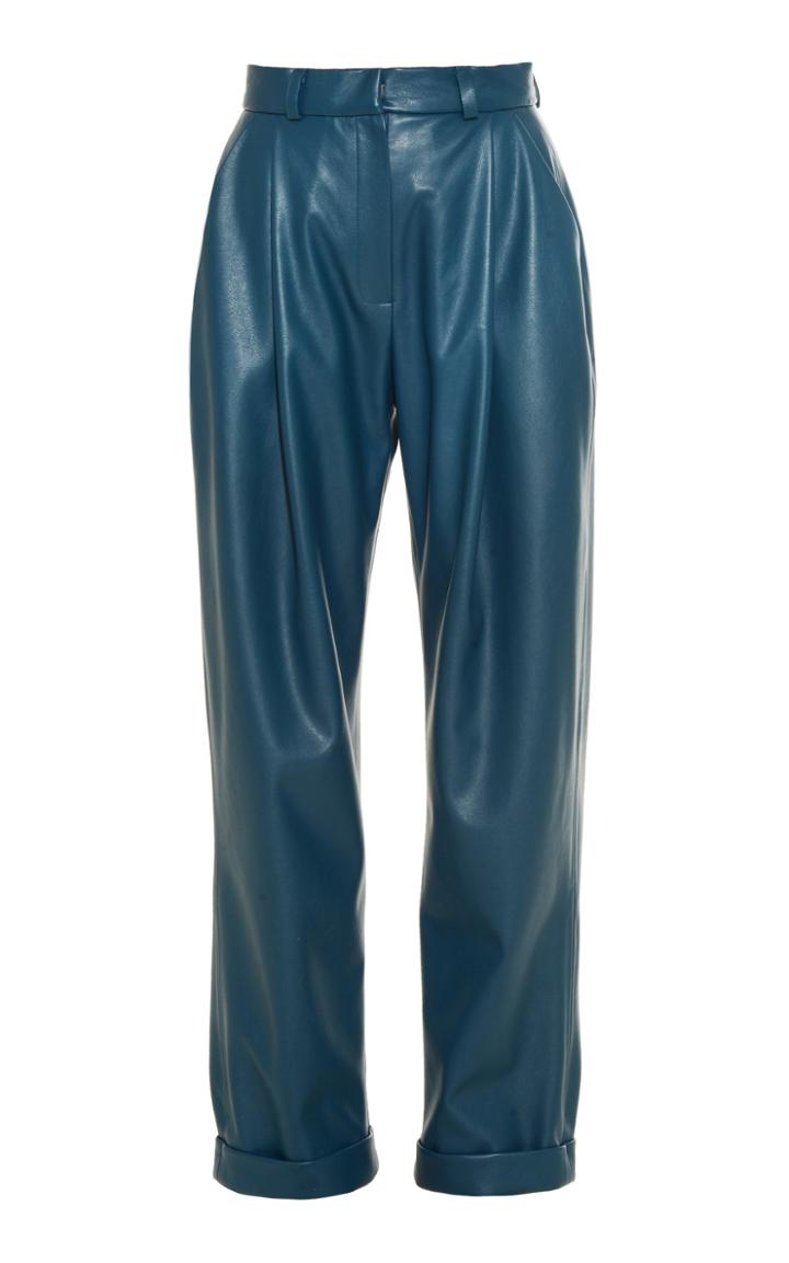 Anouki High Waist Vegan Leather Trousers