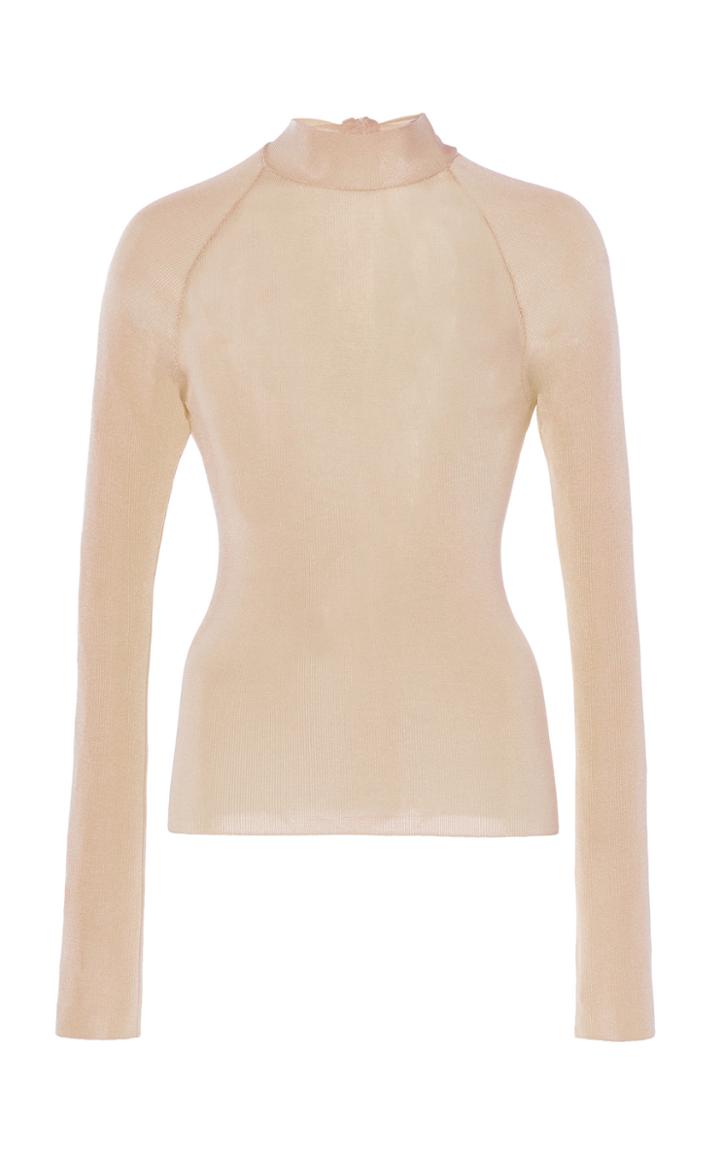 Moda Operandi Petar Petrov Kiena Scarf-detailed Knit Top Size: 32