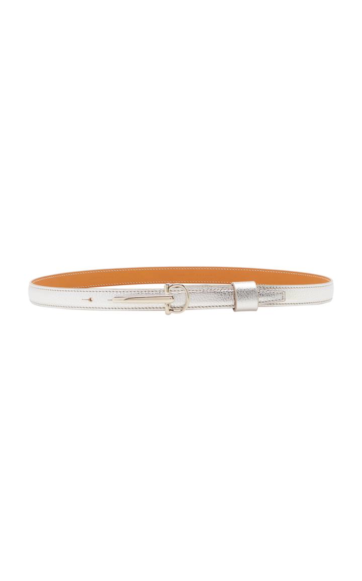 Maison Vaincourt Skinny Leather Belt