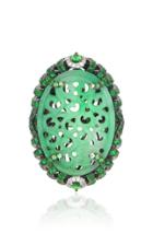 Wendy Yue 18k Green Jade Ring