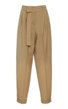 Moda Operandi Agnona Pleated Wool-mohair Belted Pants Size: 36
