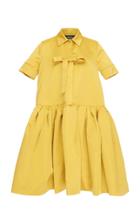 Rochas Duchesse Yellow Dress With Bow