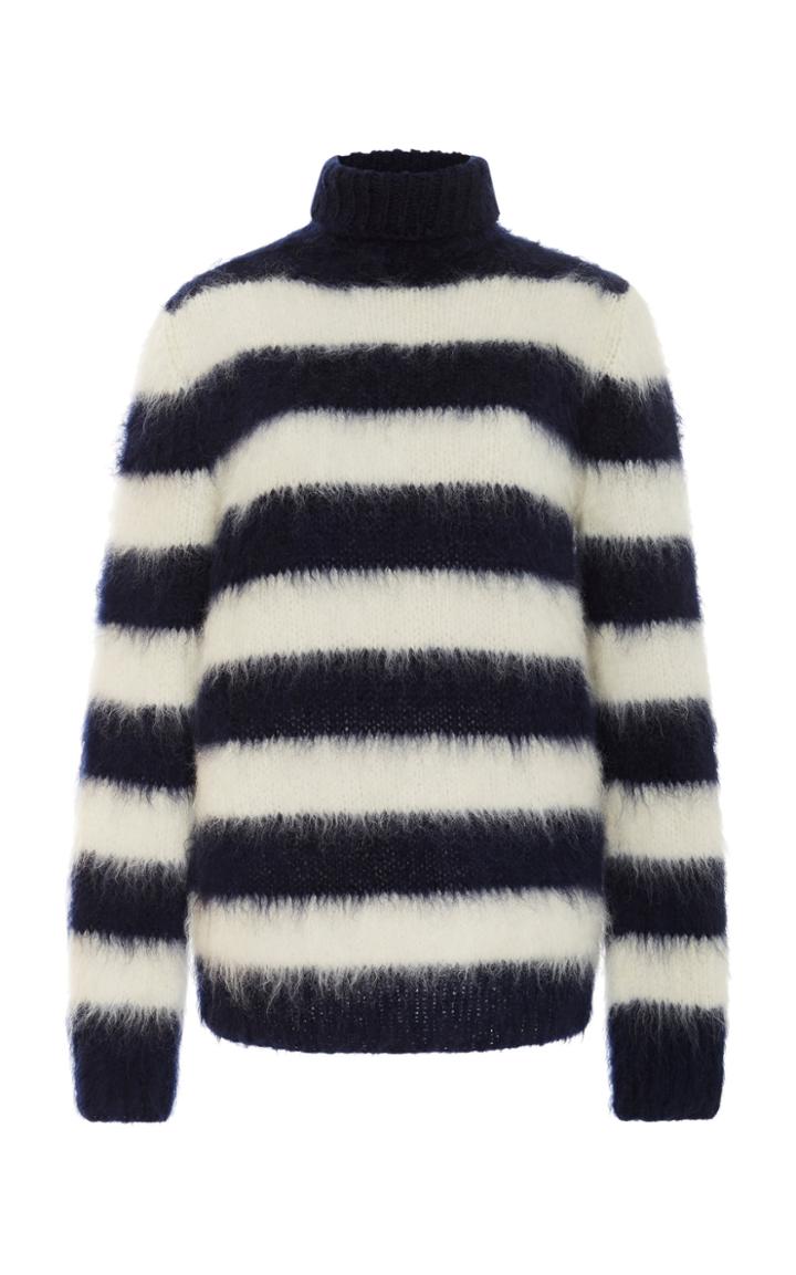 Michael Kors Collection Striped Turtleneck
