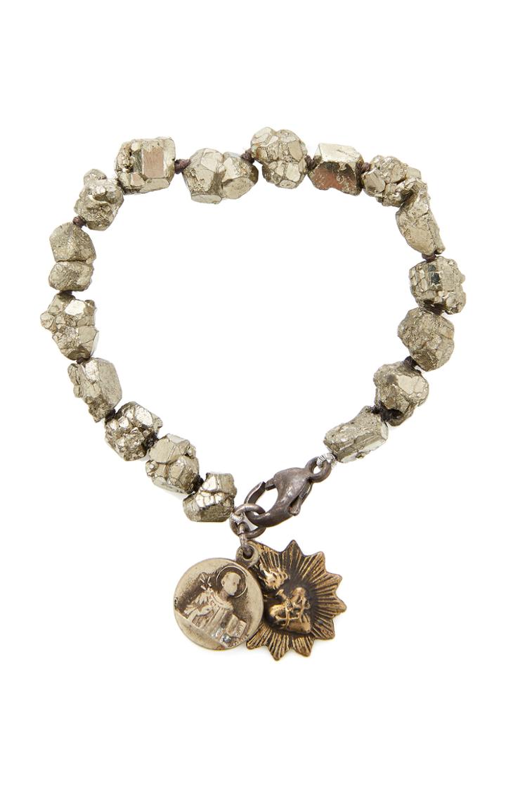 Miracle Icons Pyrite Chunk Bracelet