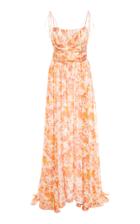 Caroline Constas Long Printed Sleeveless Dress
