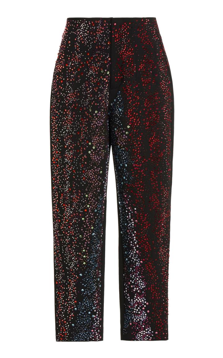 Moda Operandi Germanier Crystal Straight Leg Pants