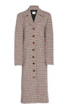 Khaite Georgina Check Wool-blend Coat