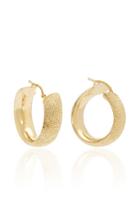 Carolina Bucci Florentine Finish Small Flat Hoops