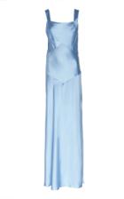 Marina Moscone Satin Midi Dress Size: 0