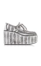 Moda Operandi Prada Woven Platform Loafers Size: 35