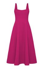 Rebecca Vallance Andie Textured Fit And Flare Midi Dress
